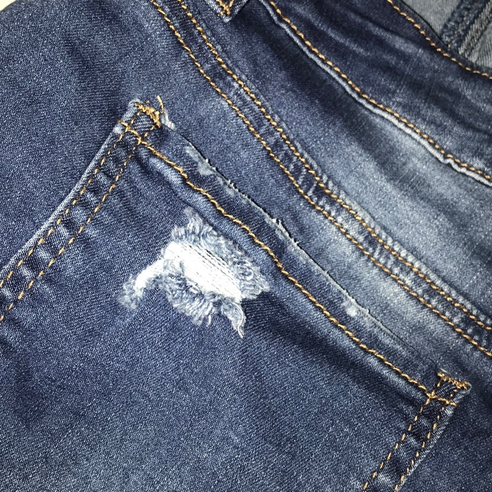 Distressed denim “overalls”-shortalls!! - Picture 4 of 6
